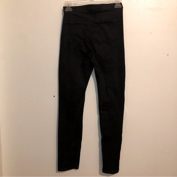 H&M Girls Black High Waist Jeggings, girls size 13-14Y. - Picture 2 of 5